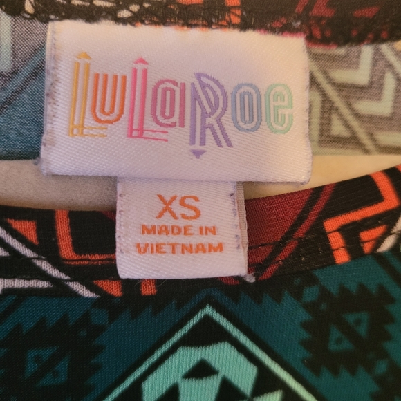 EUC Lularoe Aztec Print Carly Dress sz XS - Picture 3 of 4